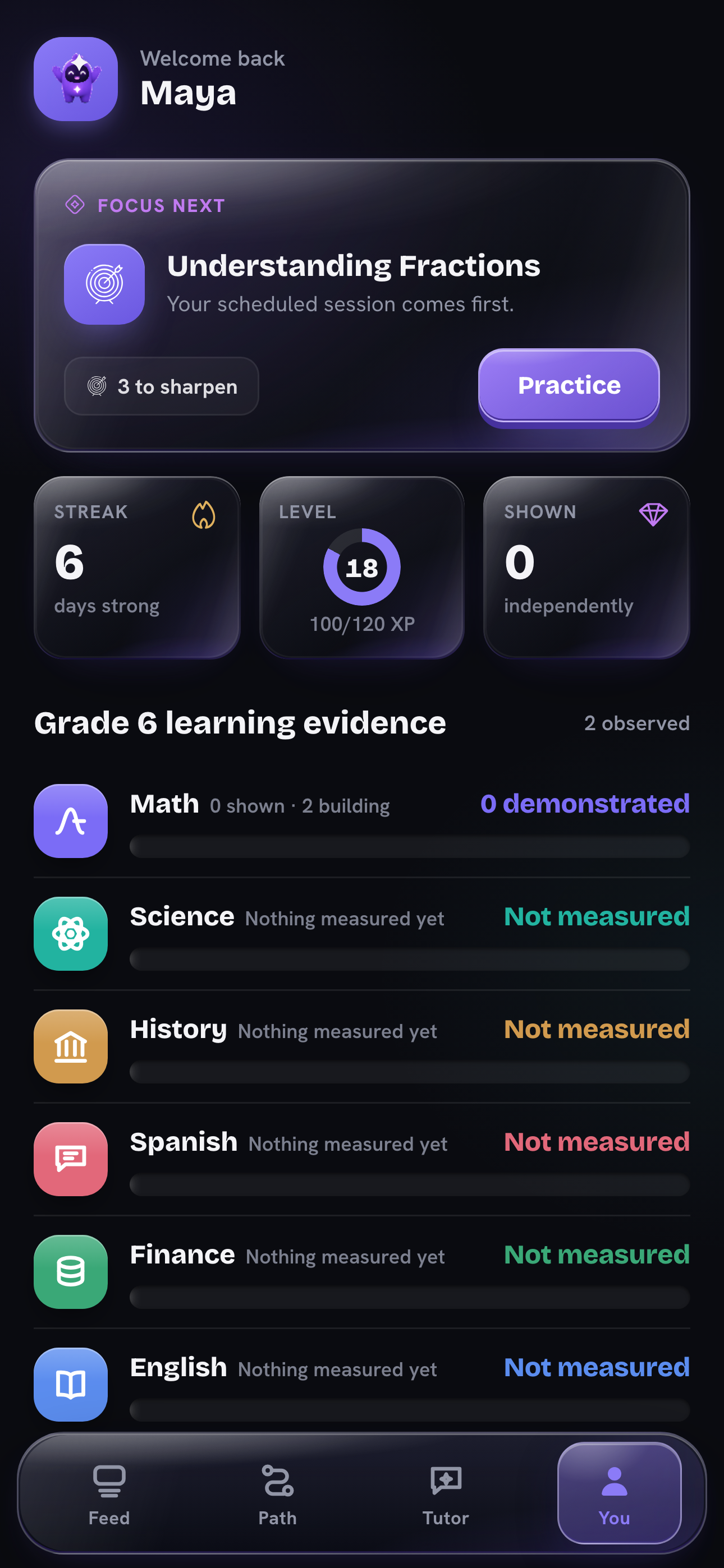 SmartScroll starting-point check-in